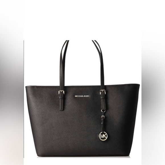 Michael Kors Handbags - Michael Kors Black Tote with Gold Charm